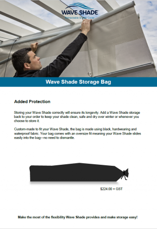 Wave Shade Storage Bag